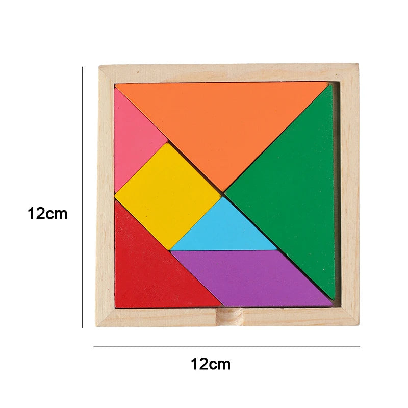 Montessori 3D Wooden Puzzles for Kids - Educational Learning Toy
