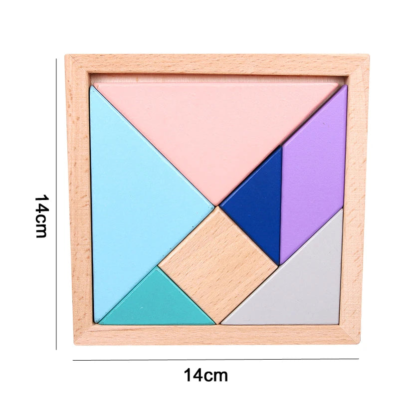 Montessori 3D Wooden Puzzles for Kids - Educational Learning Toy