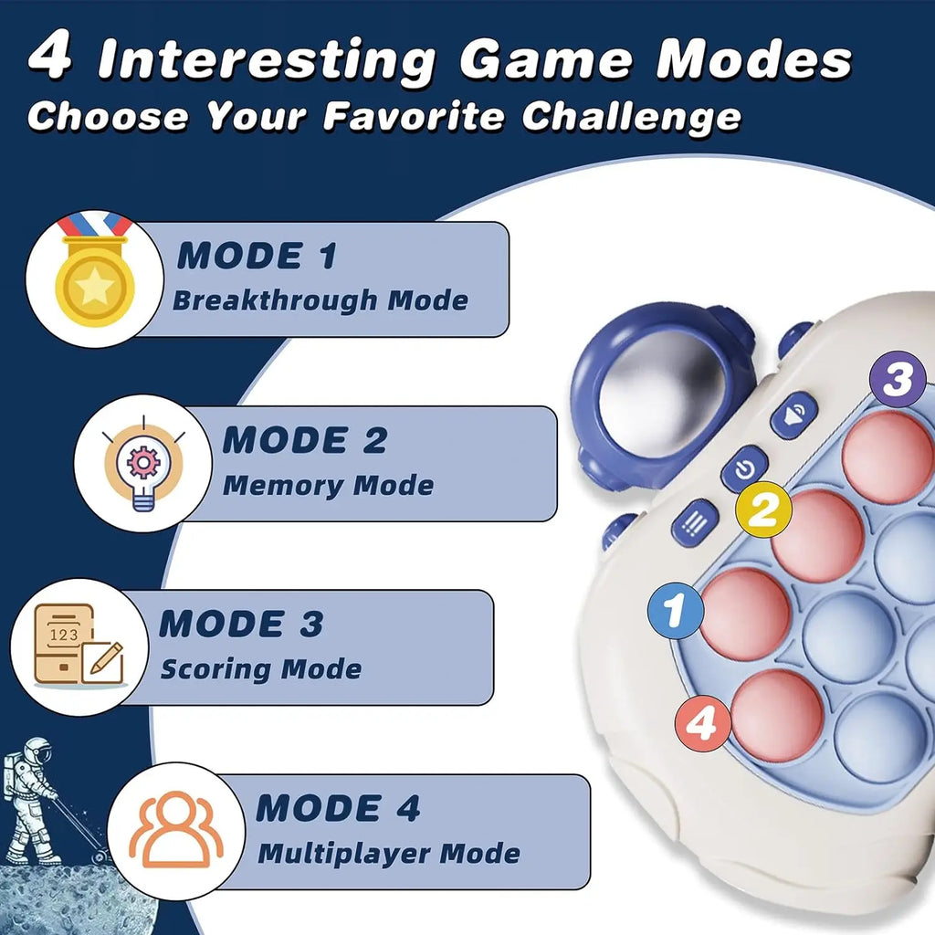 Quick Push Fidget Game | Light-Up Stress Relief Toy for Kids & Adults