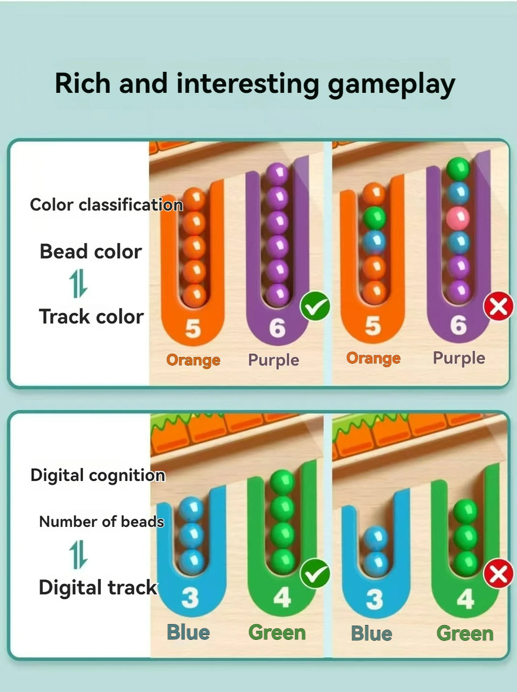 Magnetic Maze Ball Puzzle - Montessori Concentration Training Toy