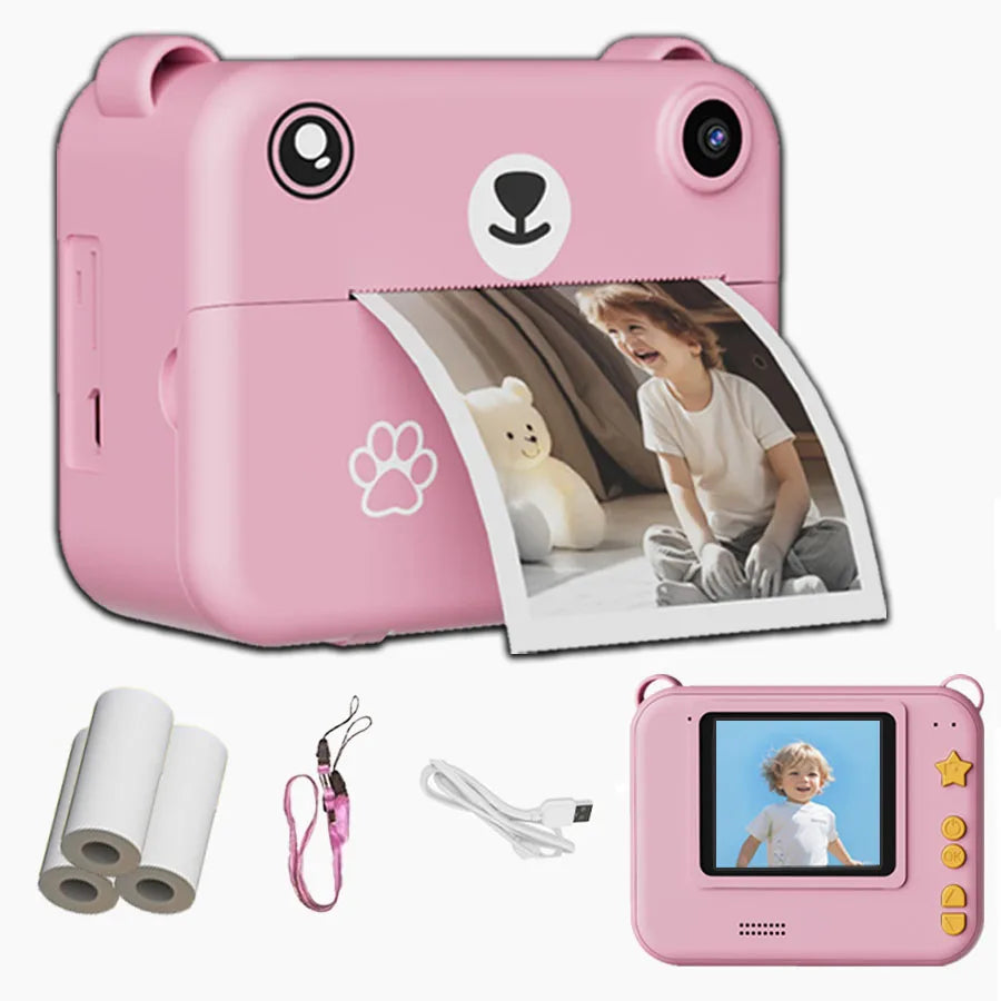 Kids Instant Print Camera - 1080P HD Digital Camera with Printer