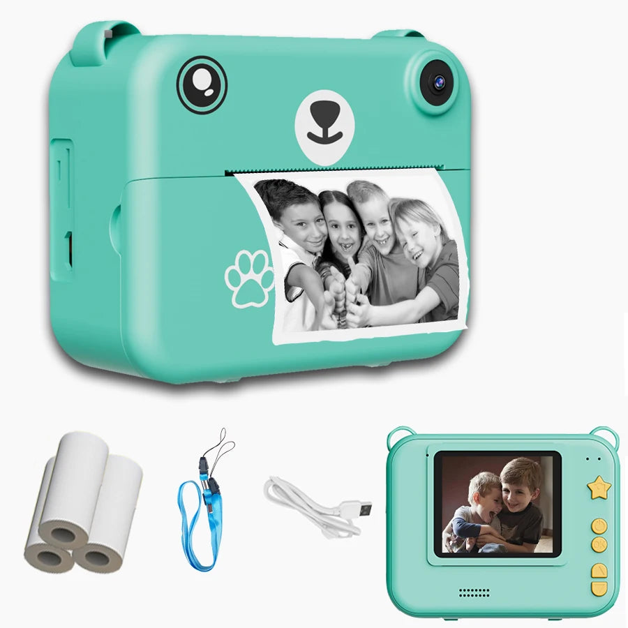 Kids Instant Print Camera - 1080P HD Digital Camera with Printer