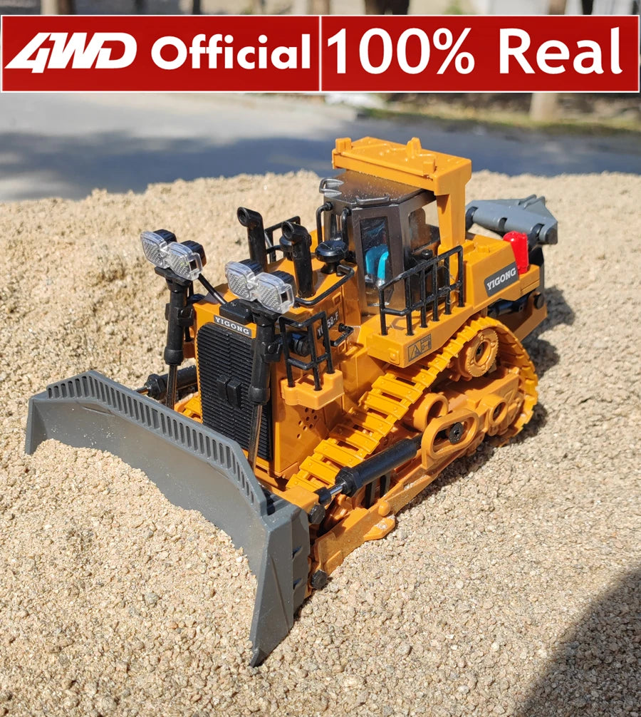 RC Excavator Construction Truck - 4WD Remote Control Bulldozer