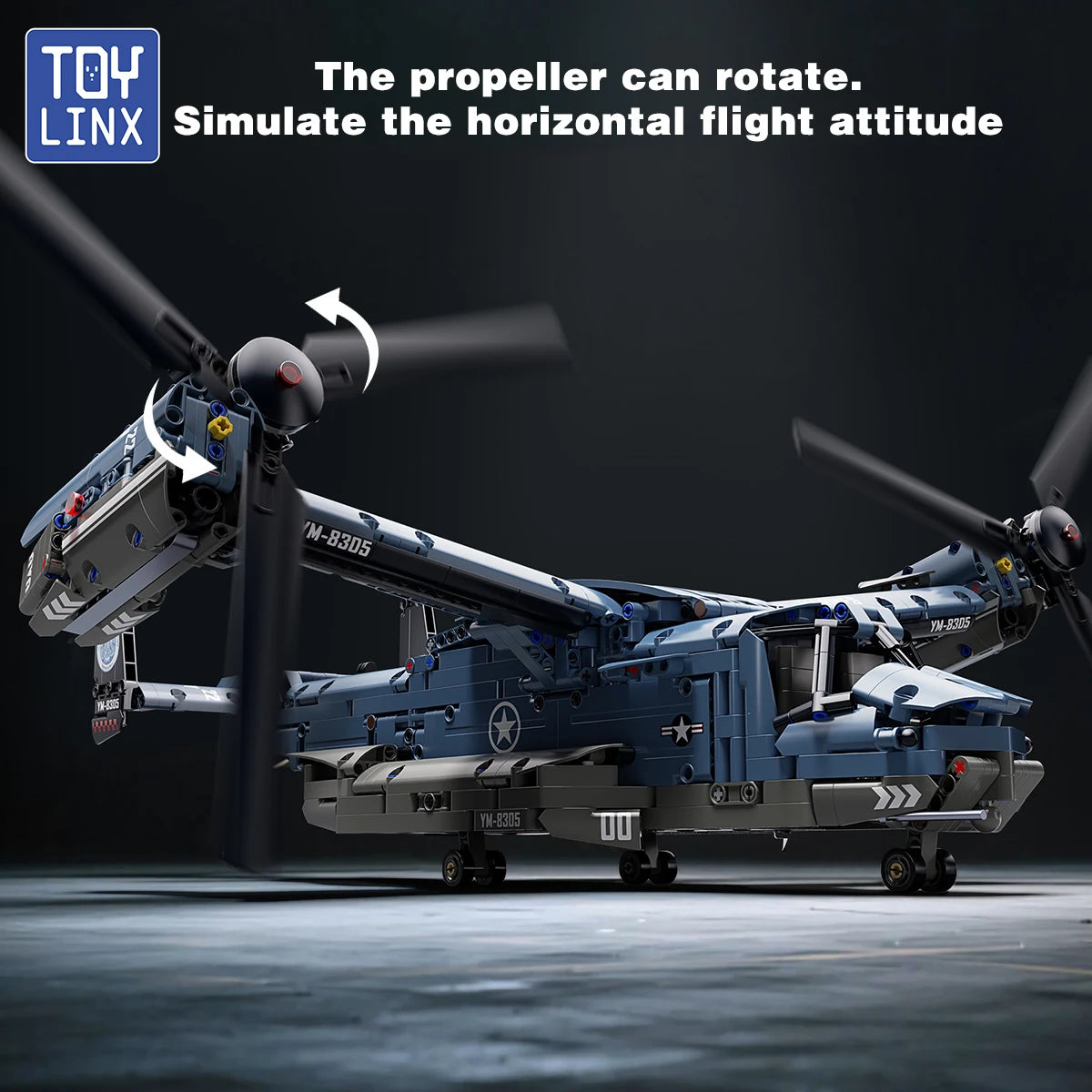 Fighter Jet Building Blocks Set – 1486 Piece STEM Construction Toy