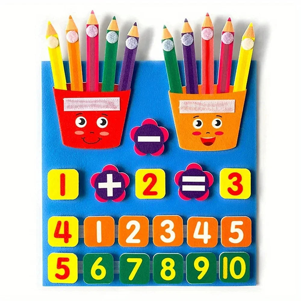 Felt Learning Board - Educational Math Game for Kids