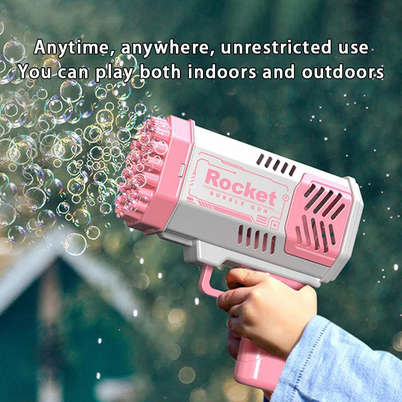 40-Hole Electric Bubble Gun for Kids – Outdoor Bubble Blower Toy