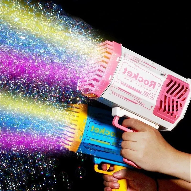 40-Hole Electric Bubble Gun for Kids – Outdoor Bubble Blower Toy