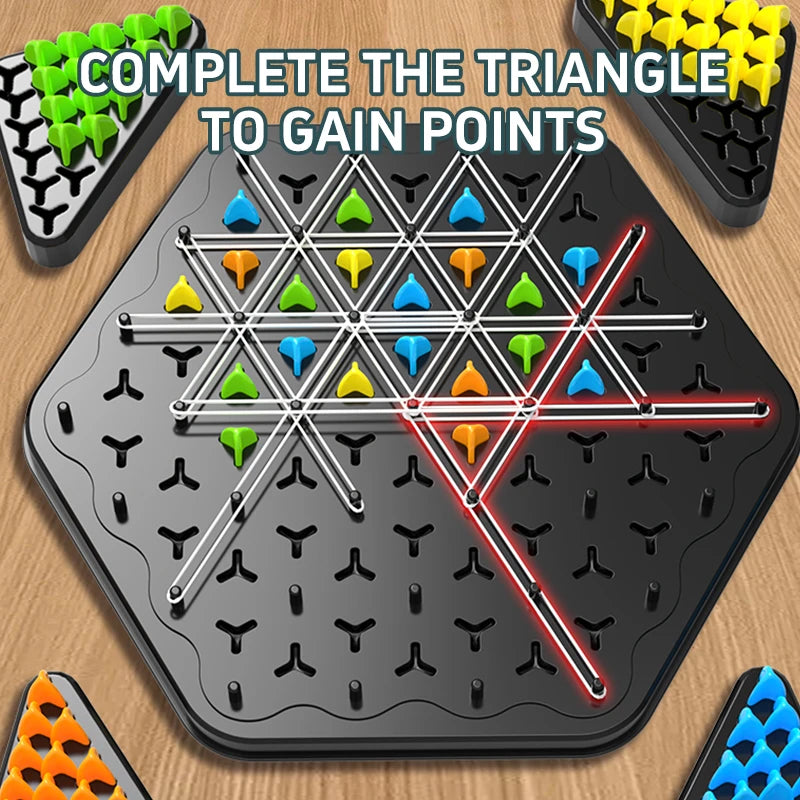 Triangle Chess Strategy Game - Triggle Board Game for Kids