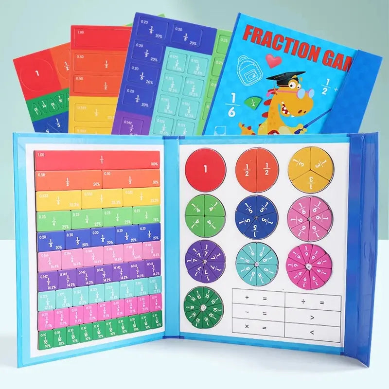 Magnetic Fraction Puzzle - Montessori Educational Game