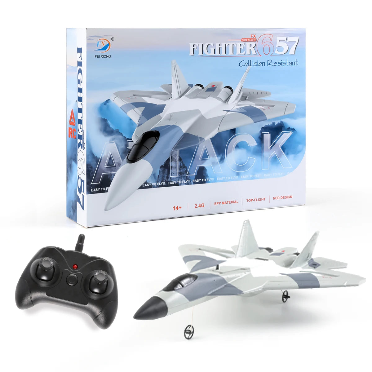 RC SU-35 Foam Fighter Plane – 2.4G Remote Control Glider Toy for Kids & Boys