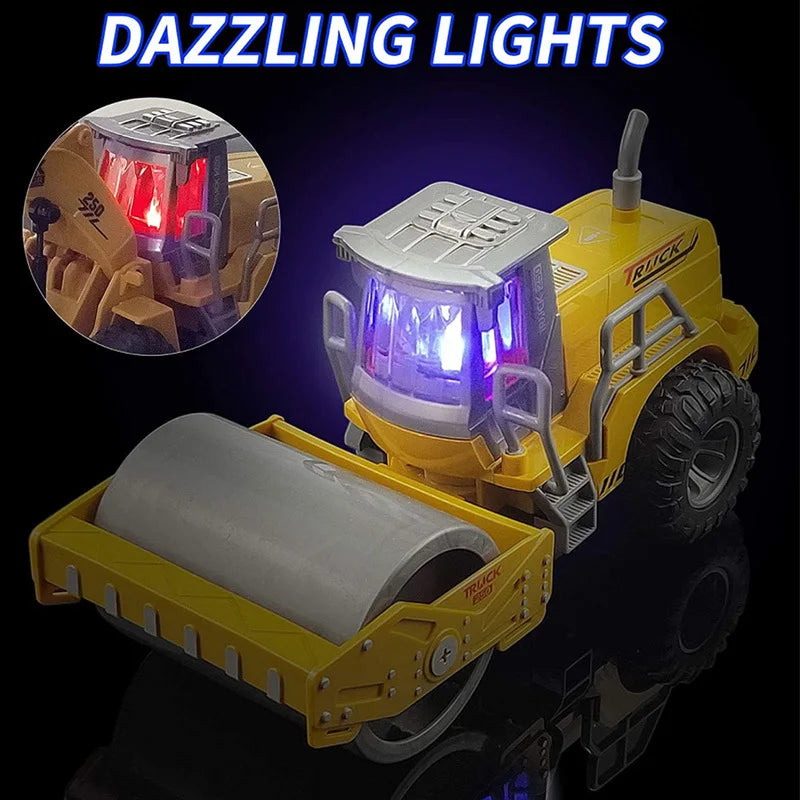 Rc Car Toys Truck 1:30 Wheel Shovel Loader 6CH 4WD Metal Remote Control Bulldozer Construction Vehicles For Boys Hobby Toy Gifts