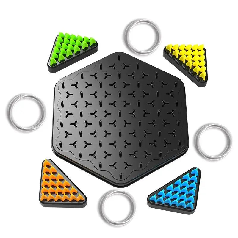 Triangle Chess Strategy Game - Triggle Board Game for Kids