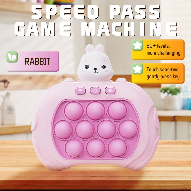 Quick Push Fidget Game | Light-Up Stress Relief Toy for Kids & Adults