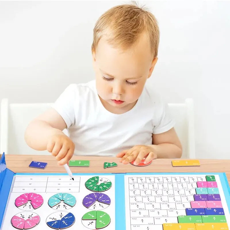 Magnetic Fraction Puzzle - Montessori Educational Game