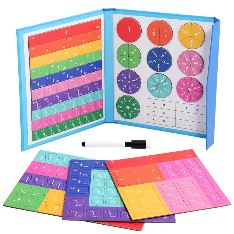 Magnetic Fraction Puzzle - Montessori Educational Game