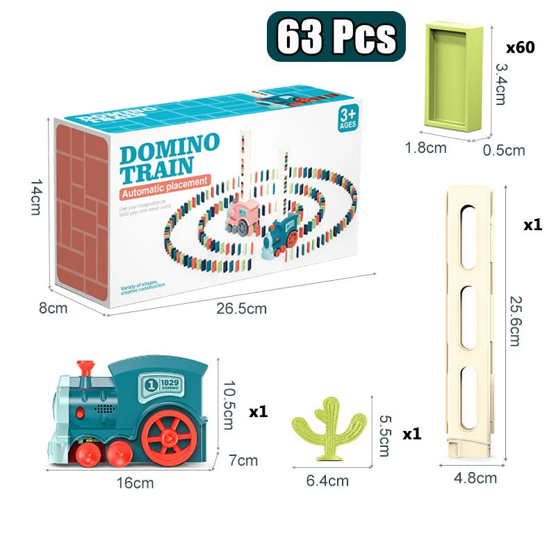 Kids Domino Train – Automatic Laying Electric Domino Toy Set
