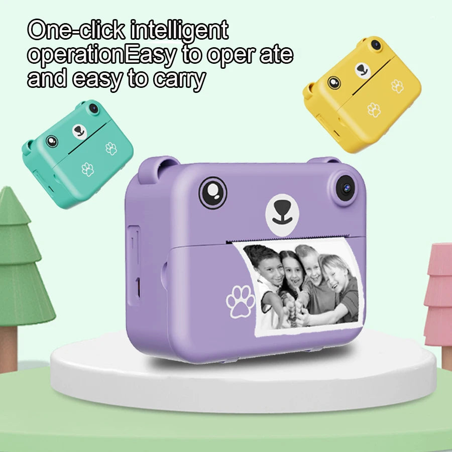 Kids Instant Print Camera - 1080P HD Digital Camera with Printer